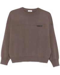 Brunello Cucinelli - パネル クルーネックセーター - Lyst