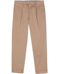 Dell'Oglio - Pressed-crease tapered-leg trousers - Lyst