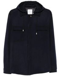 Eleventy - Hooded Wool Jacket - Lyst