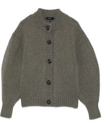 Soeur - Button-Front Balloon-Sleeve Cardigan - Lyst