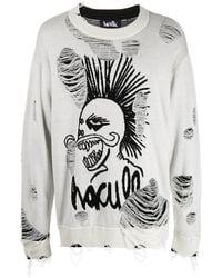 Haculla - Logo-Knit Distressed Jumper - Lyst