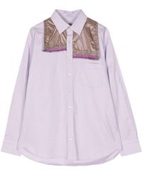 Kolor - Layered-design Cotton Shirt - Lyst