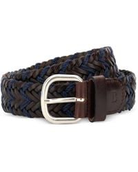 BOGGI - Woven Leather Belt - Lyst
