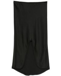 Victoria Beckham - Split-Detail Midi Skirt - Lyst