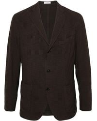 Boglioli - Geruite Blazer Met Enkele Rij Knopen - Lyst
