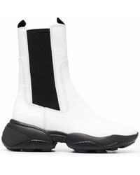 Hogan - Mid-Calf Leather Boots - Lyst