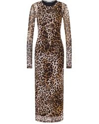Moschino - Leopard-Print Maxi Dress - Lyst