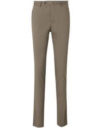 PT Torino - Pantalones ajustados con pinzas de mezcla de algodón - Lyst