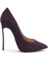 Casadei - Blade Suede Pumps - Lyst