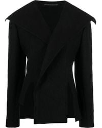 Yohji Yamamoto - Sailor-Collar Slit-Detail Jacket - Lyst