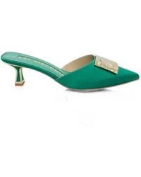 Kat Maconie - Rosemin Logo-Plaque Mules - Lyst
