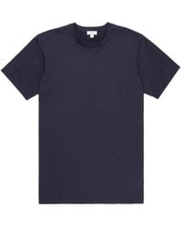 Sunspel - T-Shirt mit rundem Ausschnitt - Lyst