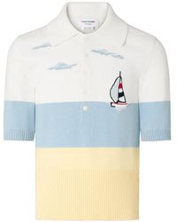 Thom Browne - Nantucket Scenic Jersey Polo - Lyst