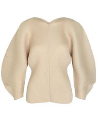 Pleats Please Issey Miyake - Coast Pleated Sculptural Top - Lyst