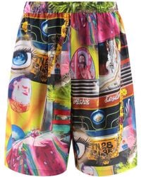 Perks And Mini - Printed Drawstring Shorts - Lyst