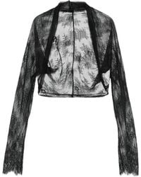 Alberta Ferretti - Giacca Crop A Fiori - Lyst