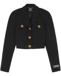 Versace - Medusa Head-buttons Cropped Jacket - Lyst