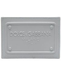 Dolce & Gabbana - Porte-cartes en cuir à logo embossé - Lyst