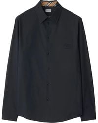 Burberry - Popeline-Hemd - Lyst