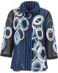 Joseph Ribkoff - Embroidered Sheer Blazer - Lyst
