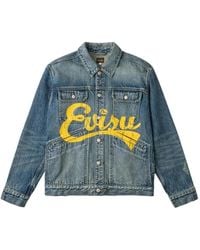 Evisu - Veste En Jean À Logo Imprimé - Lyst