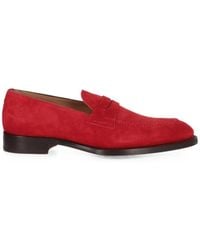 Isaia - Penny Suede Loafers - Lyst