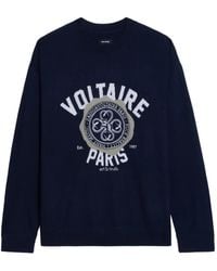 Zadig & Voltaire - Blazon Graphic Sweater - Lyst