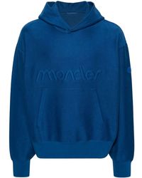 Moncler - Logo-embossed Terry-cloth Hoodie - Lyst