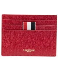 Thom Browne - Pebbled-Leather Card Holder - Lyst