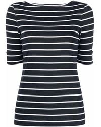 Ralph Lauren - Horizontal-Stripe Short-Sleeve Top - Lyst
