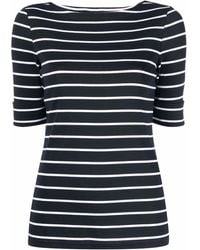 Ralph Lauren - Horizontal-Stripe Short-Sleeve Top - Lyst