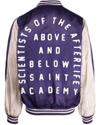 SAINT Mxxxxxx Babylon Detroit Logo-Embroidered Cotton Jacket in