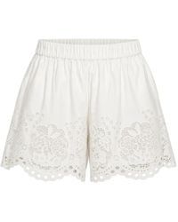 Sea - Lace-Detail Mini Shorts - Lyst