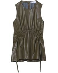 Proenza Schouler - Sleeveless Faux-Leather Top - Lyst