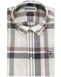 Barbour - Check-Pattern Button-Down Shirt - Lyst