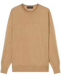 Brooks Brothers - Ribbed-Trim Crewneck Sweater - Lyst