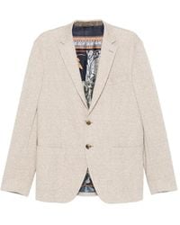 Etro - Checked Two-Button Blazer - Lyst