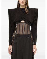 Nissa - Draped Crop Top - Lyst