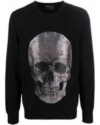 Philipp Plein - Iconic Skull Cashmere Sweater - Lyst