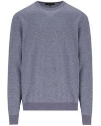 Loro Piana - Chevron-Knit Crew-Neck Sweater - Lyst