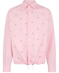 DSquared² - Embroidered Drawstring Shirt - Lyst