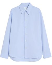 Jil Sander - Buttoned Long-Sleeved Cotton Shirt - Lyst