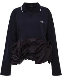 Pushbutton - Polo Volanté À Col V - Lyst