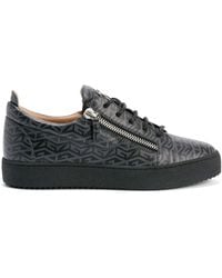 Giuseppe Zanotti - Frankie Monogram-Print Sneakers - Lyst