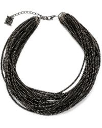 Panicale - Collier Multi-Rangs Serti De Perles - Lyst