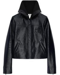 Courreges - High-Collar Vinyl Jacket - Lyst