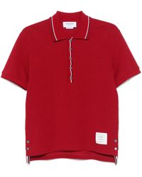 Thom Browne - Rwb Waffle-Knit Polo - Lyst