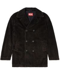 DIESEL - W-Otis Double-Breasted Coat - Lyst
