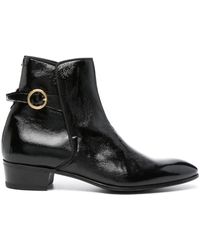 Lardini - Crinkled Leather Boots - Lyst