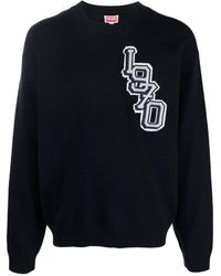 KENZO - Varsity Pullover Mit Logo-Stickerei - Lyst